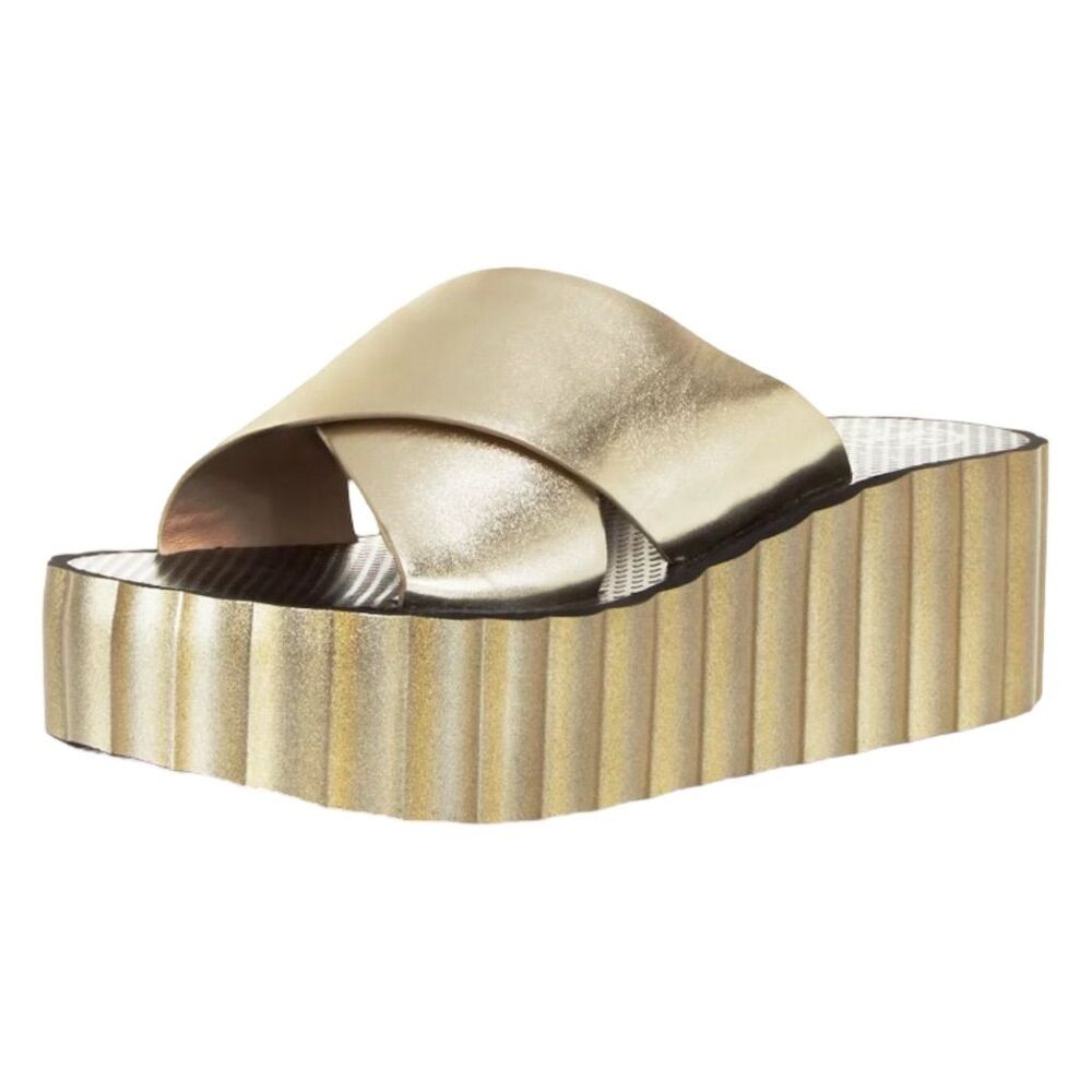 Tory Burch Silver and Black Platform Sandals - Picture 2 of 13